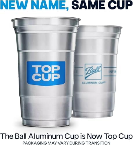 Top Cup by Ball 20 Ounce Reusable Aluminum Party Cups 30 Count