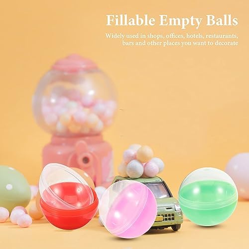 Cabilock 50pcs Fillable Round Acrylic Decorative Balls