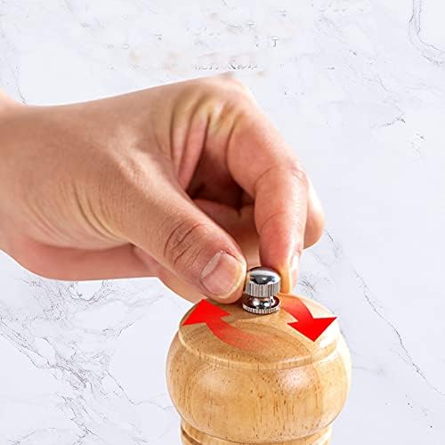 Wooden Pepper Grinder Mill 8 Inch Salt and Pepper Shaker