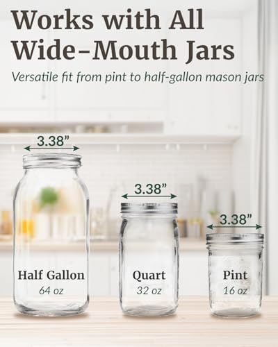 Elementi Mason Jar Fermentation Lids Set of 2