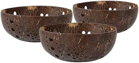 Restaurantware Coco Casa Coconut Shell Candle Holders 10 Reusable Tealight Holders