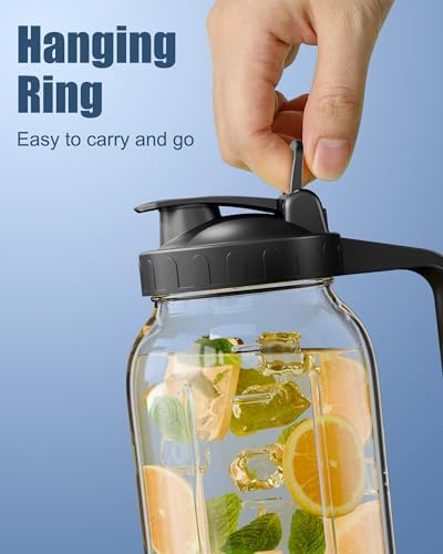 VA1KENE 4-Pack Mason Jar Pour Spout Lid Black