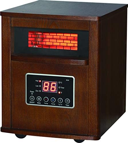 Comfort Glow QEH1410 Infrared Quartz Heater Oak