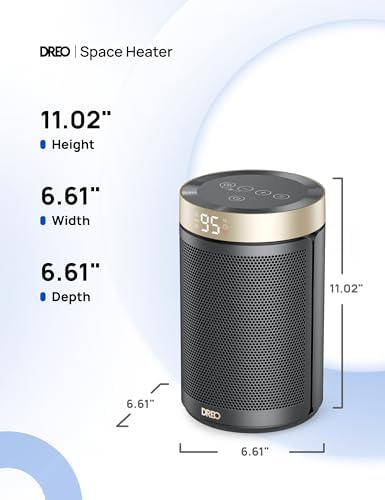 Dreo Space Heater Portable 1500W PTC Ceramic with Thermostat and Remote