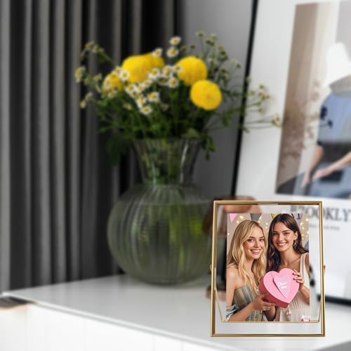 Gold Floating Frame 8x10 In Vertical Modern Design