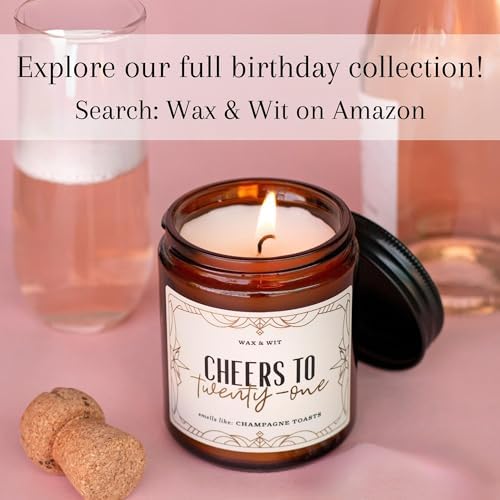 Wax Wit 21st Birthday Candle for Her