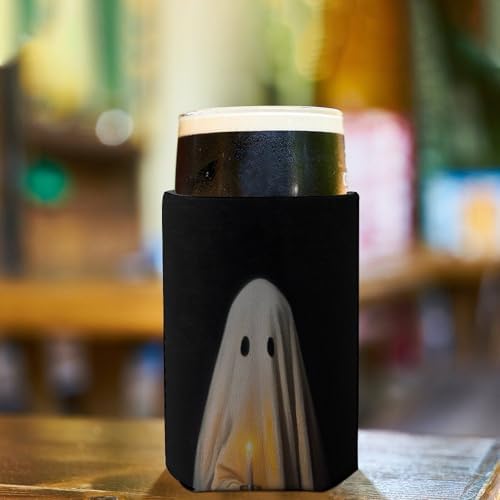 Cute Ghost Beer Can Cooler Sleeve Halloween Thermal Insulated Cup Cover
