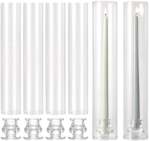 Volens Hurricane Glass Candle Holders Set of 6