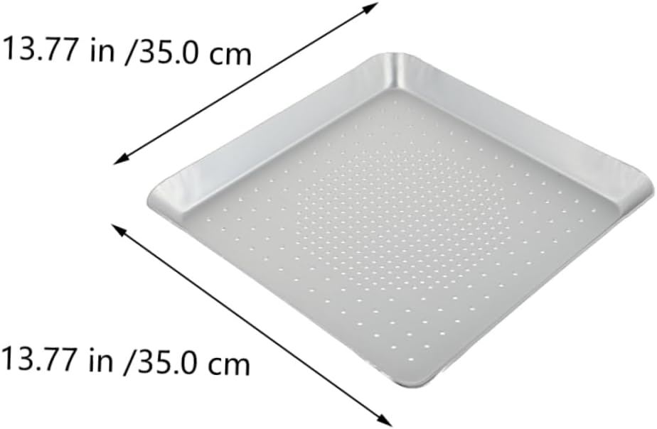 Stainless Steel Pizza Pan with Hole for Baking and Grilling