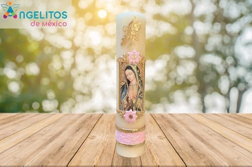 Angelitos de Mexico Guadalupana Devotional Candle