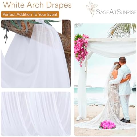 Sage At Sunrise Wedding Arch Draping 2 Pack