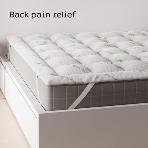 Ultra Soft Twin Mattress Topper for Back Pain Relief and Cool Sleep
