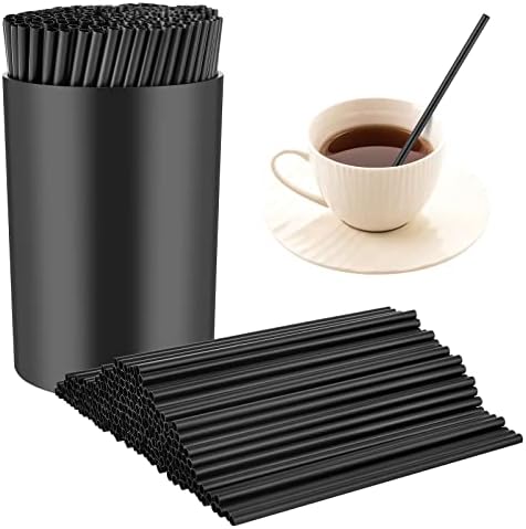 200 Pcs Coffee Stirrers with Black Holder Set