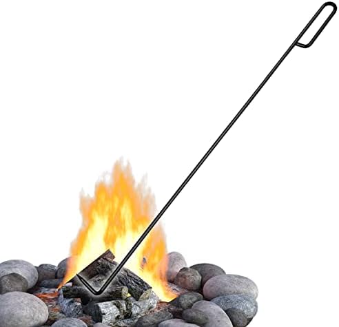 FEBTECH 40-Inch Fire Pit Poker Black