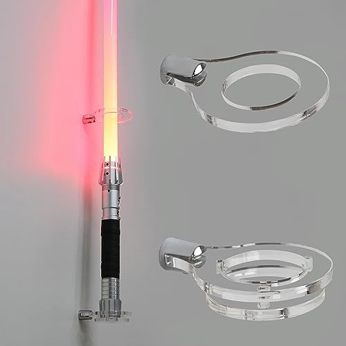 Lightsaber Stand Vertical Wall Display Shelf Transparent 1 Hole