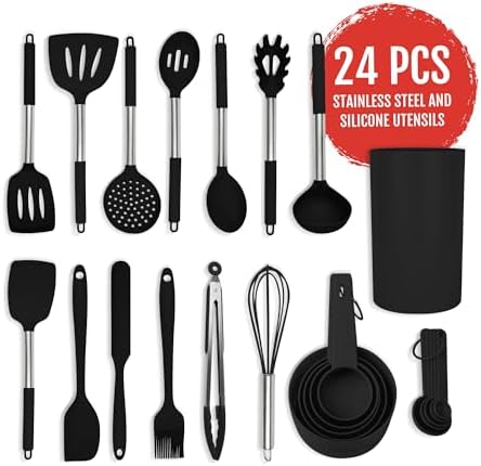 Culinary Couture 24-Piece Silicone Utensil Set