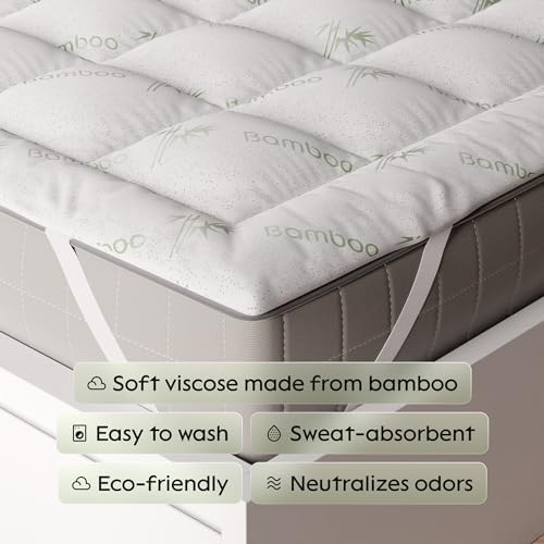 Ultra Soft Twin Mattress Topper for Back Pain Relief and Cool Sleep