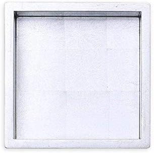 Caspari Lacquer Cocktail Napkin Holder in Silver - 1 Each 1