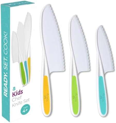 Tovla Jr Knives for Kids 3-Piece Kitchen Set