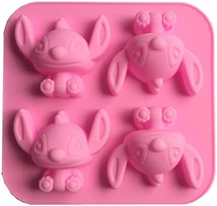 Playing Mold Cute 4-Hole Cartoon Anime Silicone Mold Tool