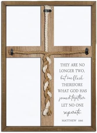 Surfapans Matthew 196 Unity Sign Wooden Wall Cross 15x10x11
