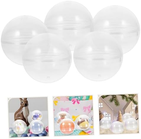 3pcs Set Smooth Fillable Balls Storage Container for Easter Party Toys