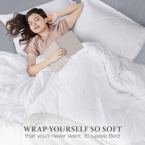 Utopia Bedding Queen Duvet Cover Set - 3 Piece with Zipper Closure