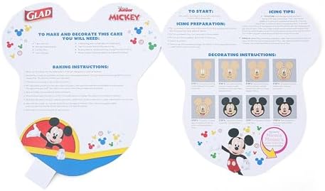 Glad Disney Mickey Mouse and Minnie Mouse Cake Pans 2 Count