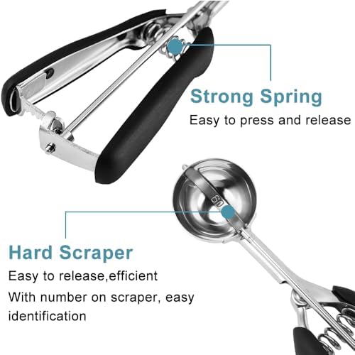 Cookie Scoop Set of 3 - 1 Tbsp 2 Tbsp 3 Tbsp