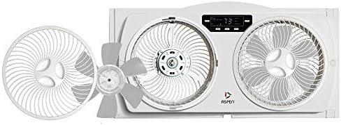 Aspen Smart Window Fan with WiFi and Alexa Compatibility