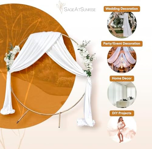 Sage At Sunrise Wedding Arch Draping 2 Pack