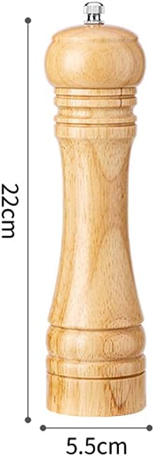 Wooden Pepper Grinder Mill 8 Inch Salt and Pepper Shaker