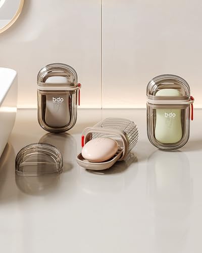 Travel Soap Case with Leakproof Lid and Drainage