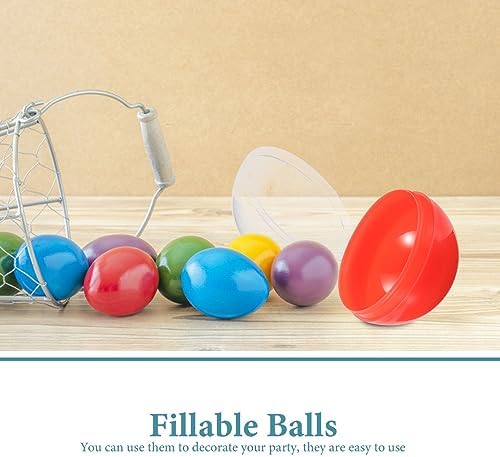 Cabilock 50pcs Fillable Round Acrylic Decorative Balls
