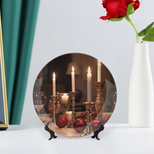Ceramic Candle Holder Dining Plate Set 7inch