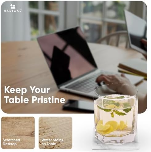 Radicaln Marble Coasters Set of 6 with Holder