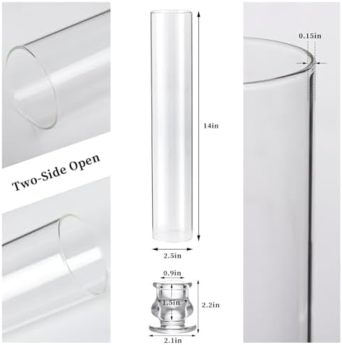 Volens Hurricane Glass Candle Holders Set of 6