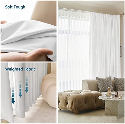 LETAU Pinch Pleated Blackout Curtains 52x84 Set of 2