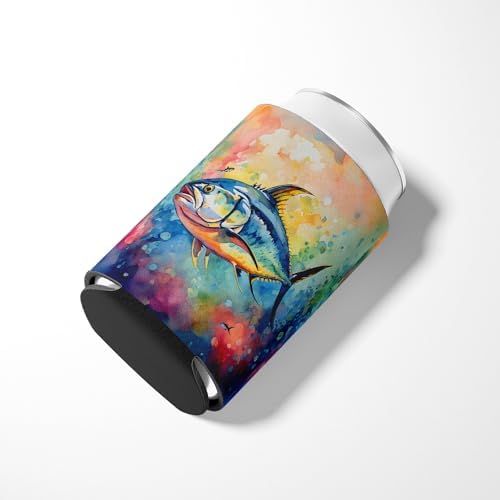Carolines Treasures Yellowfin Tuna Can Hugger Cooler Sleeve