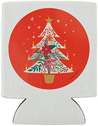 Christmas Tree With Candles Can Cooler