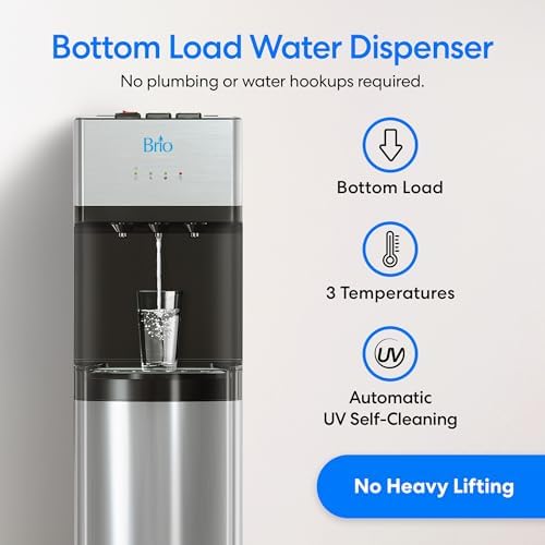 Brio Self Cleaning Bottom Loading Water Cooler 3 Temperature Settings