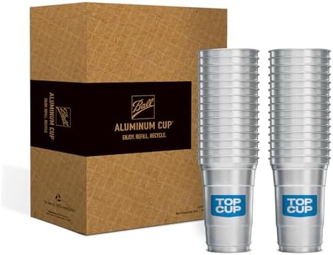 Top Cup by Ball 20 Ounce Reusable Aluminum Party Cups 30 Count