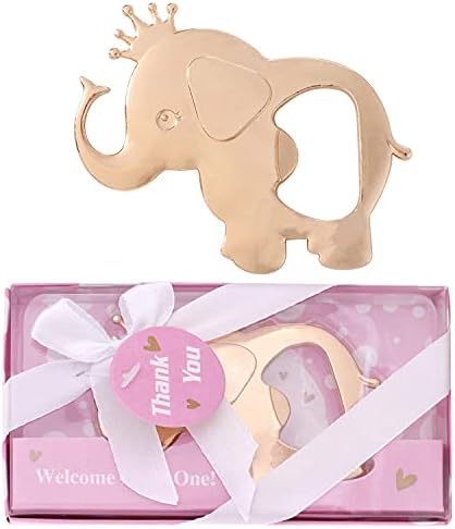 16PCS Baby Shower Favors Elephant Bottle Opener Gift