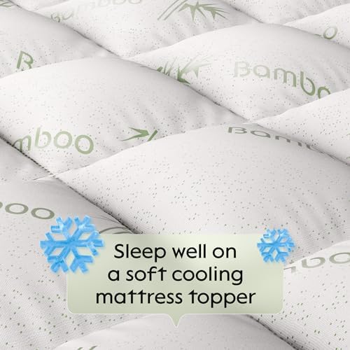 Ultra Soft Twin Mattress Topper for Back Pain Relief and Cool Sleep