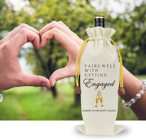 Wedding Wine Gift Bag for New Couples