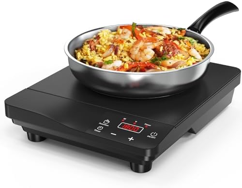 1800W Portable Induction Burner with 10 Fry Pan
