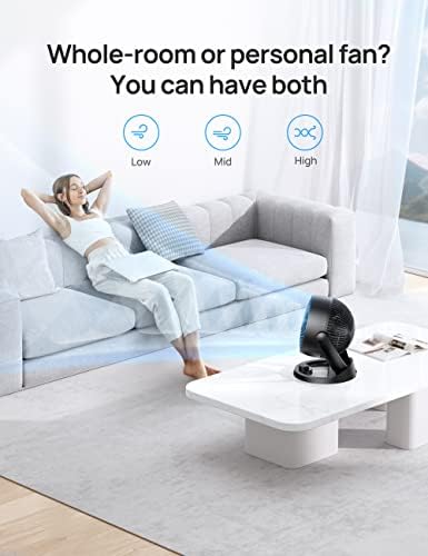 Dreo 12-Inch Table Fan for Whole Room Circulation
