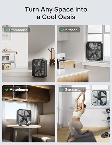 PELONIS 20 Inch Box Fan with 3 Speeds and 25fts Airflow