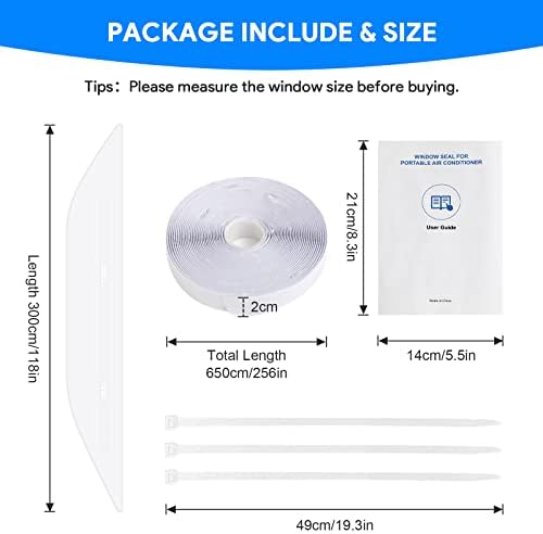 Gruntbear Portable AC Window Seal Kit 500CM