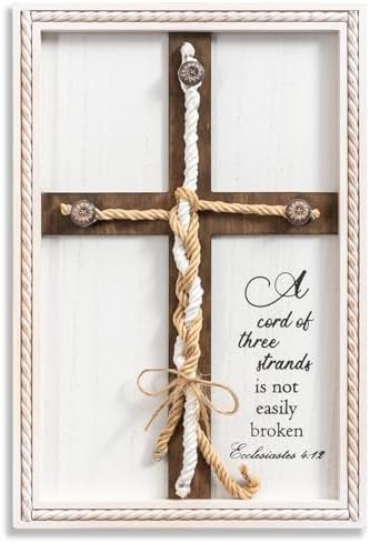 Three Strand Unity Cross Wedding Ceremony Sign 10x15in